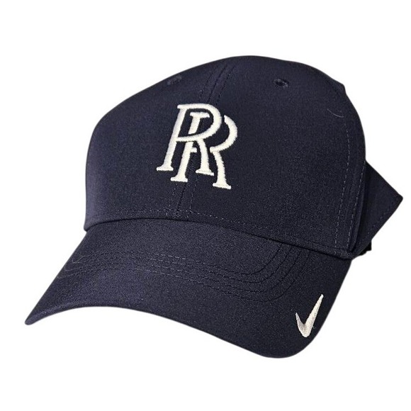 Nike Dri-FIT Club Cap Navy Blue Rolls Royce Monogram Golf Hat FB6447-451 ML NEW